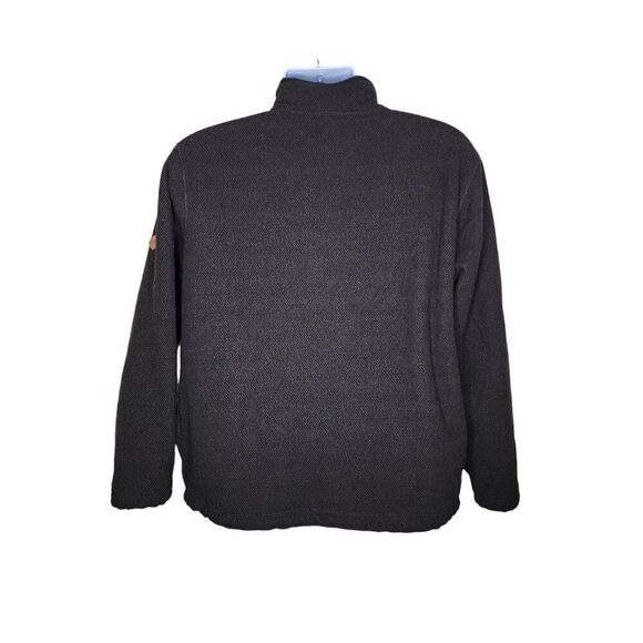 Orvis Long Sleeve Pullover Jacket Mens Size M Brown Fleece Lined High Neck Half - Picture 3 of 8